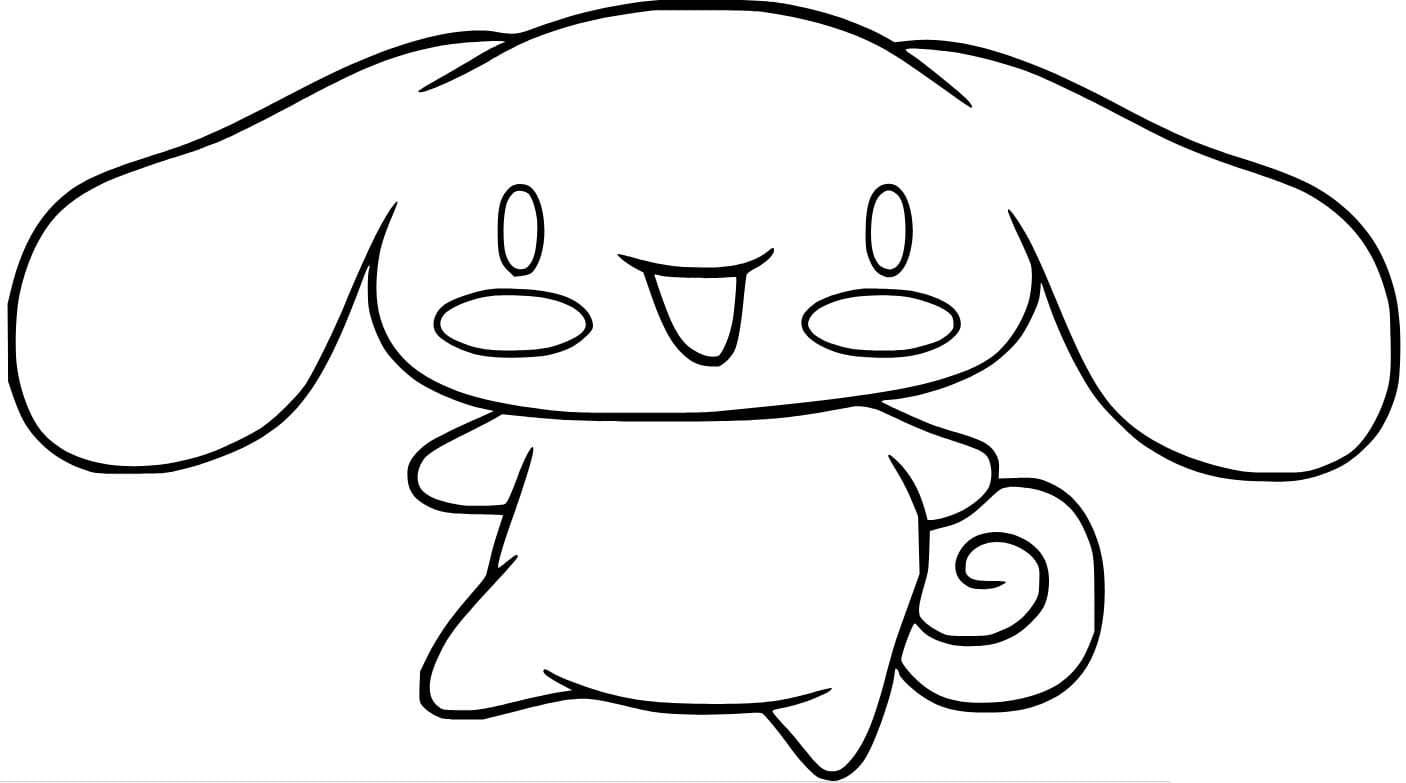 Dibujos de Dibujar un Cinnamoroll de forma sencilla para colorear