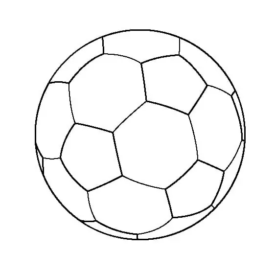 Dibujos de Dibujar un Pelota de fútbol para imprimir para colorear