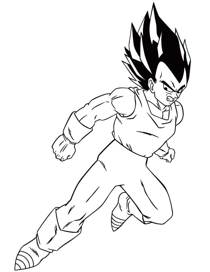 Dibujar Vegeta 1 para colorir