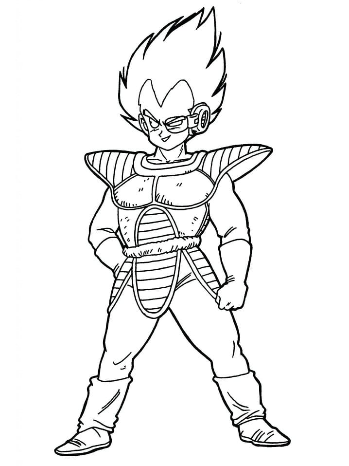 Dibujar Vegeta gratis para colorir