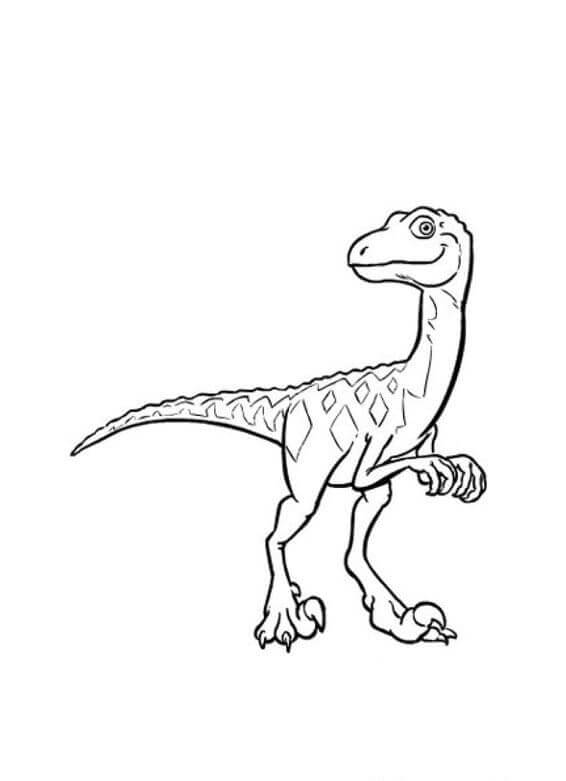 Dibujar Velociraptor moteado para colorir