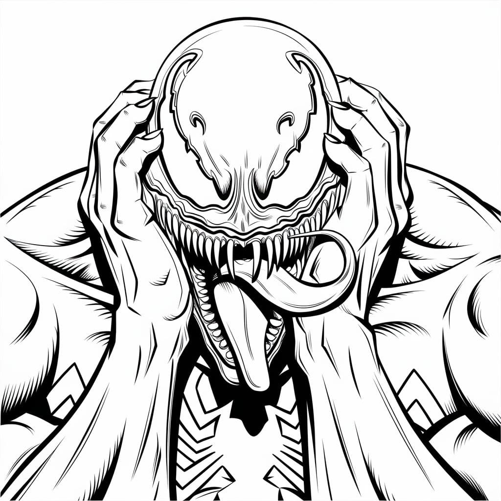 Dibujos de Dibujar Venom 1 para colorear