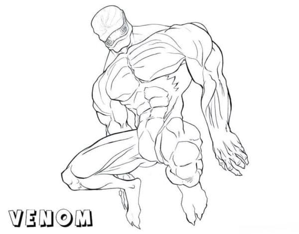 Dibujos de Dibujar Venom antihéroe para colorear