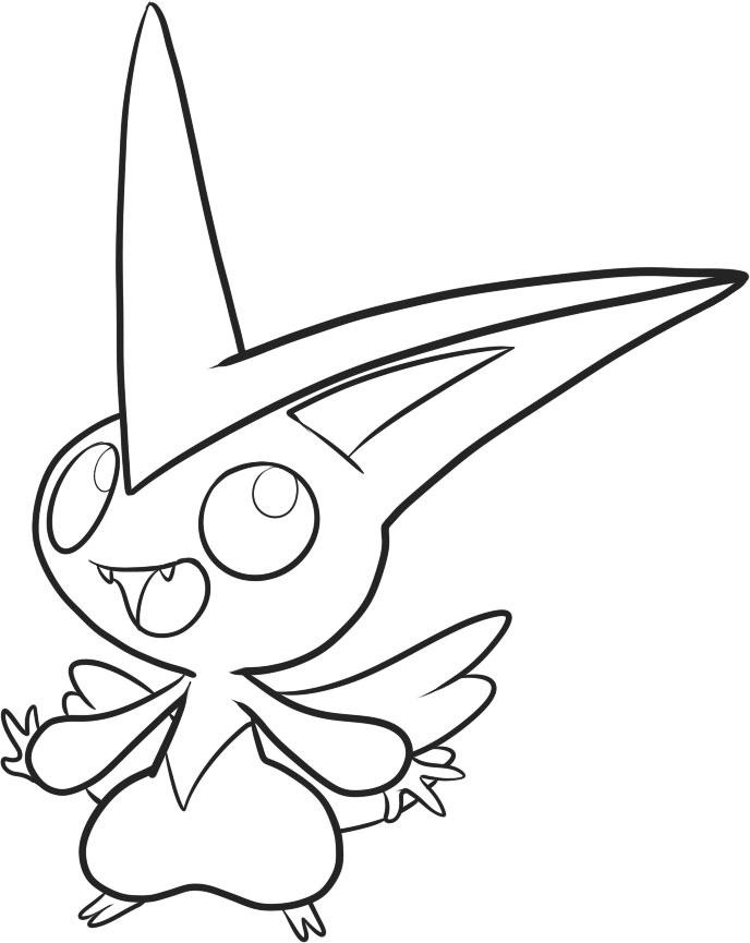 Dibujar Victini feliz para colorir