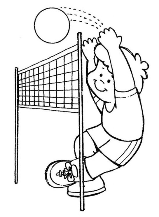 Dibujos de Dibujar Voleibol 1 para colorear