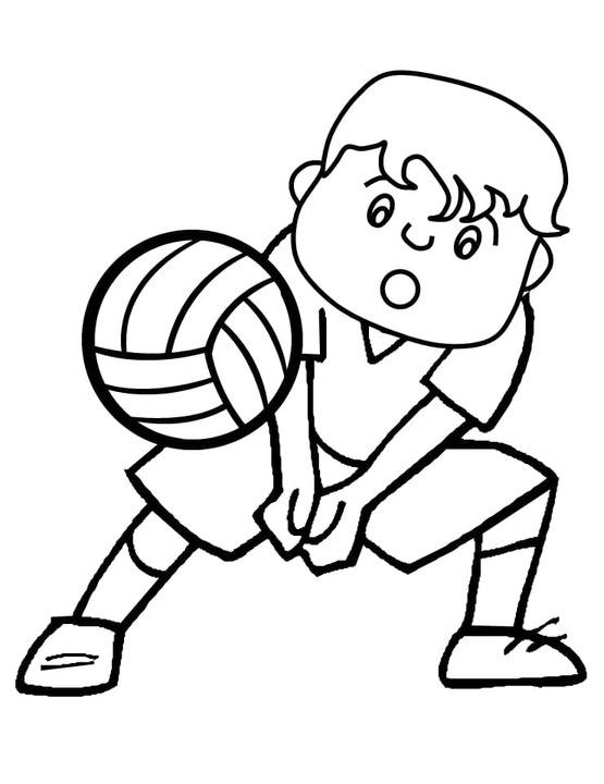 Dibujos de Dibujar Voleibol 3 para colorear