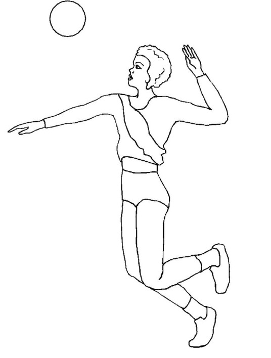 Dibujos de Dibujar Voleibol 4 para colorear