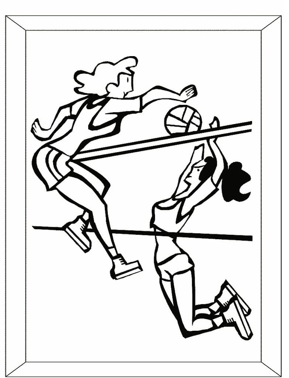 Dibujos de Dibujar Voleibol básico para colorear