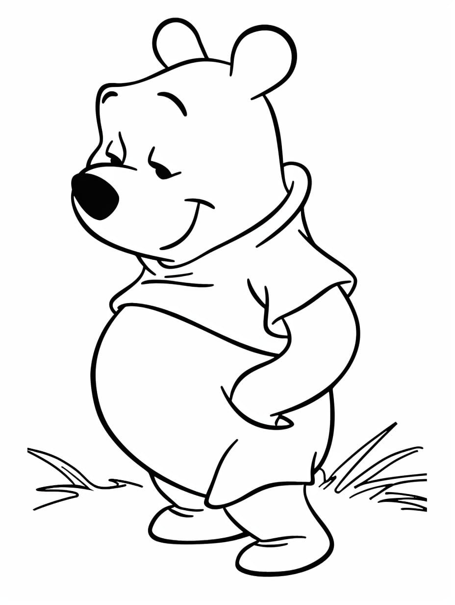 Dibujos de Dibujar Winnie Pooh 6 para colorear