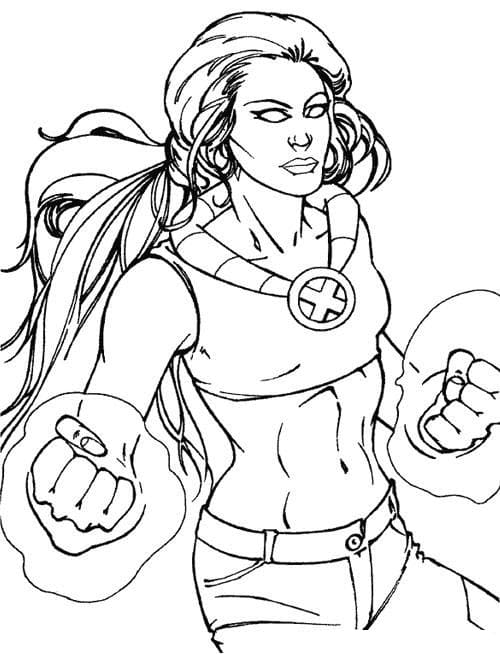 Dibujar X-Men básico para colorir