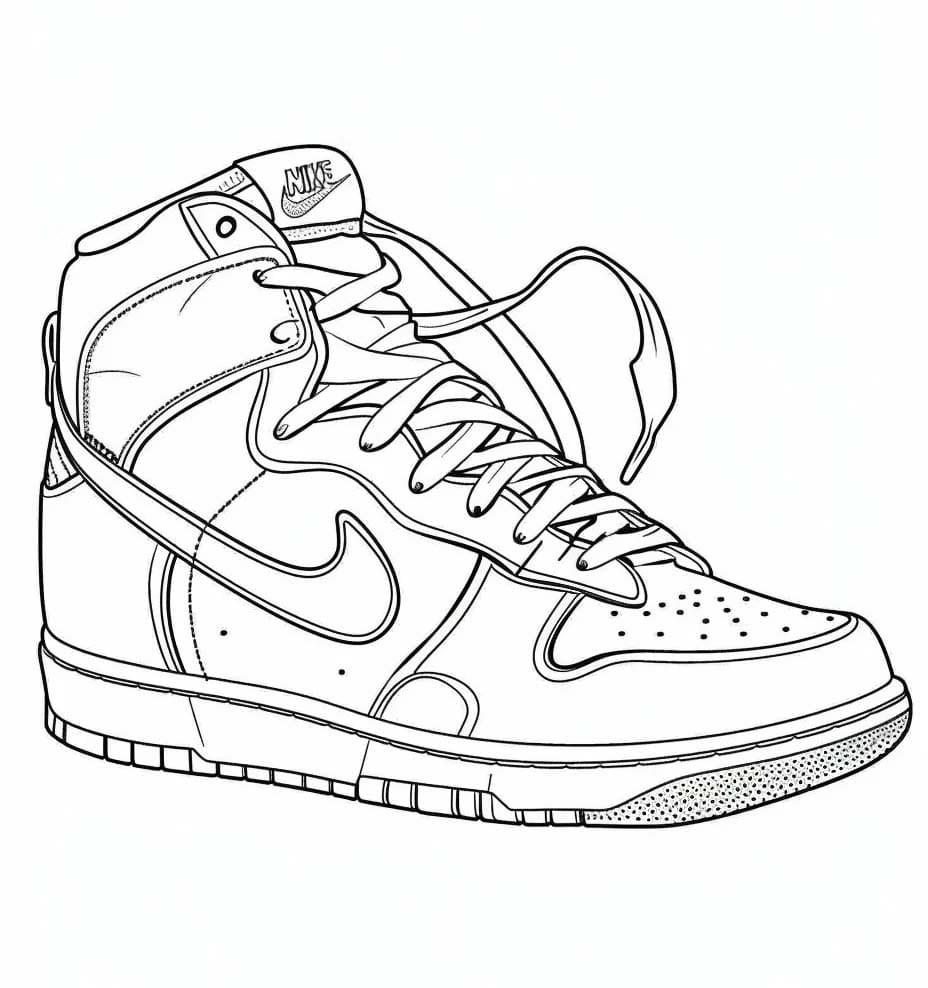Dibujar Zapatilla gratis para colorir