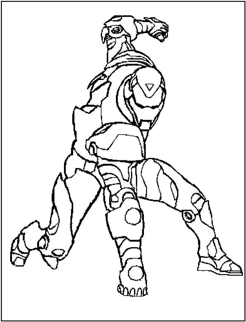 Dibujos de Dibujo Básico Ironman para colorear