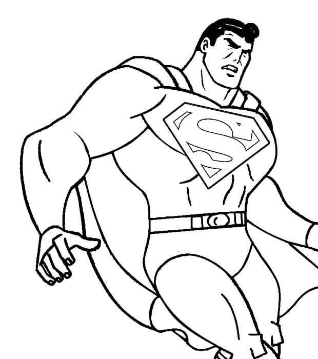 Dibujos de Dibujo Básico Superman para colorear