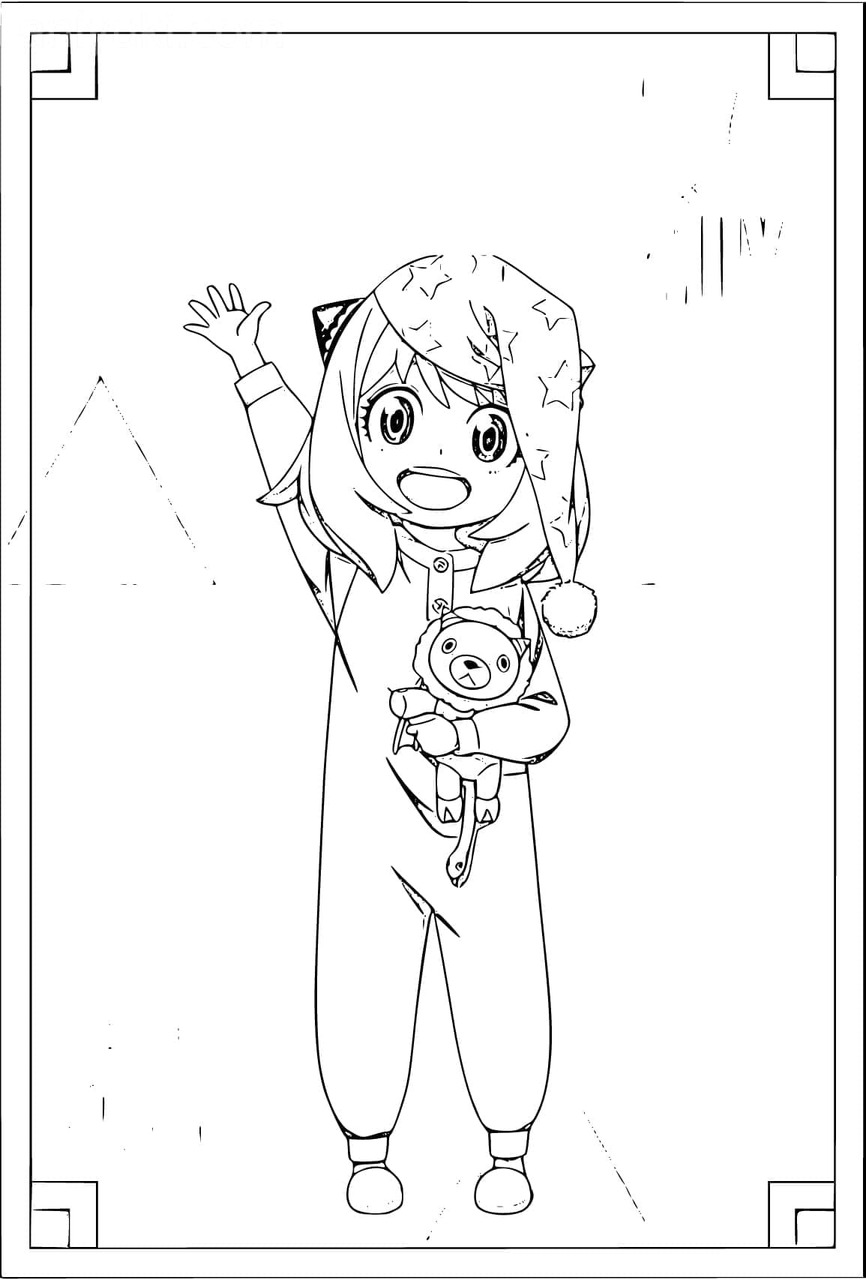 Dibujos de Dibujo de Anya Forger para colorear