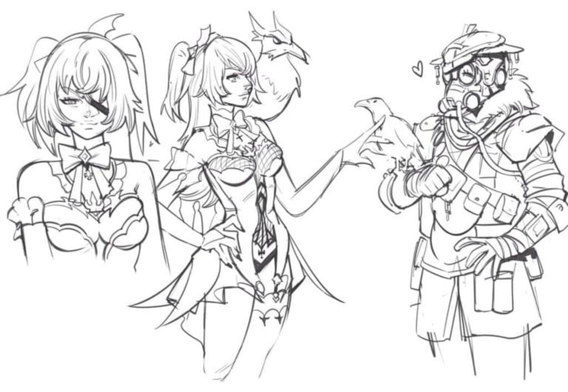 Dibujos de Dibujo gratuito de Genshin Impact para colorear