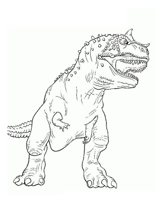 Dibujos de Dibujo imprimible Carnotaurus para colorear