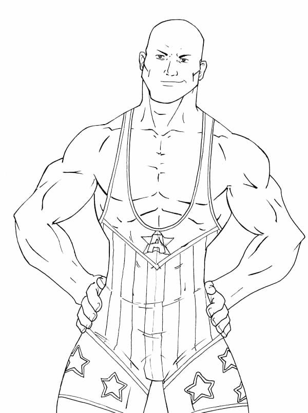 Dibujo WWE 1 para colorir