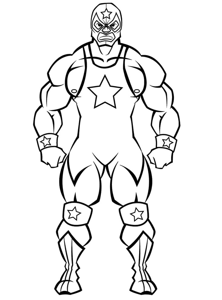 Dibujo WWE 3 para colorir