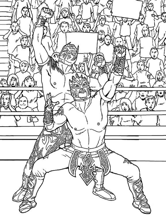 Dibujo WWE 5 para colorir