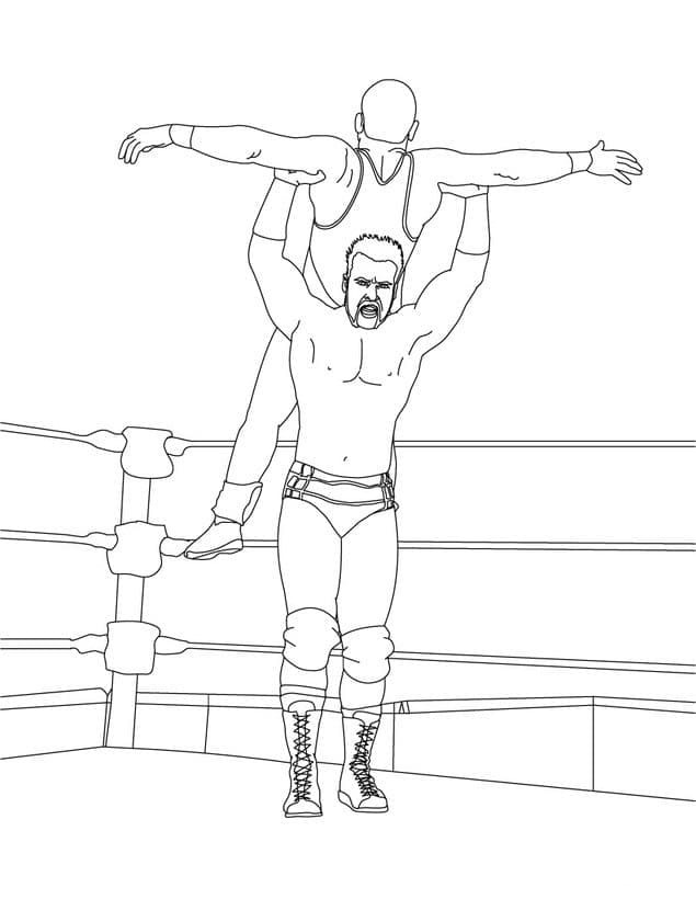 Dibujo WWE 6 para colorir