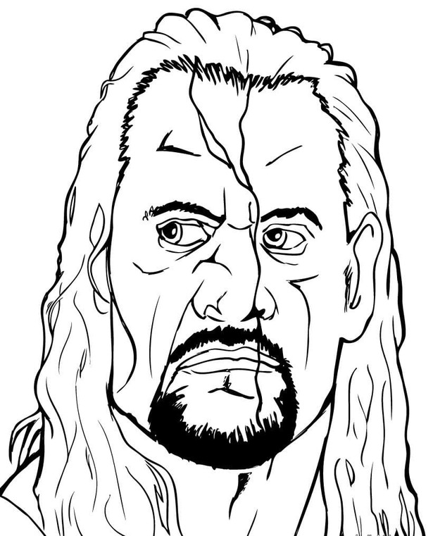 Dibujo WWE básico para colorir