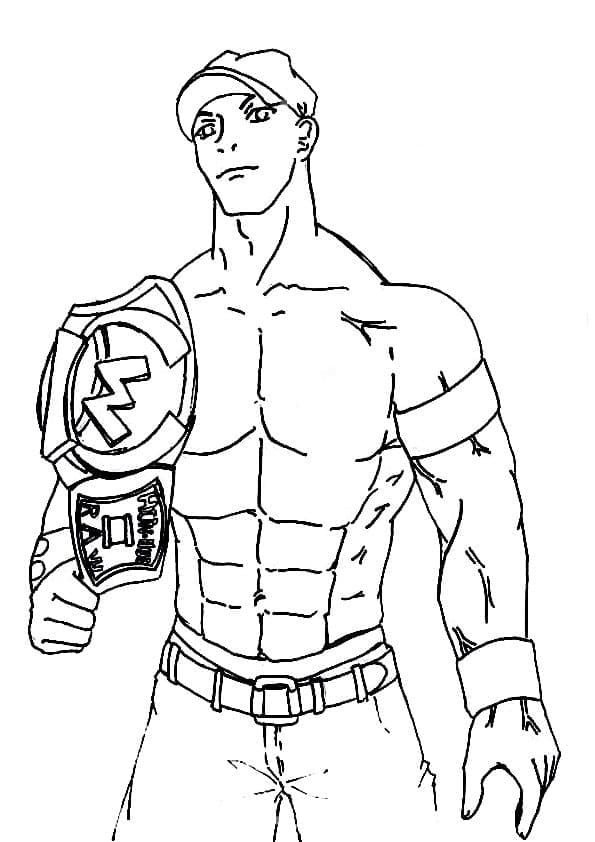 Dibujo WWE gratis para colorir