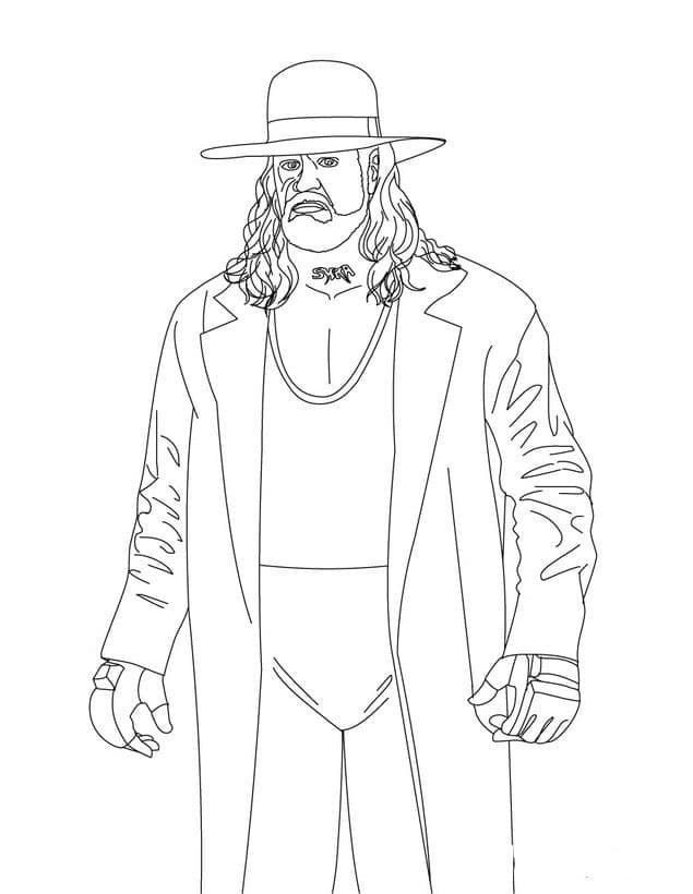 Dibujo WWE Imprimible gratis para niños para colorir