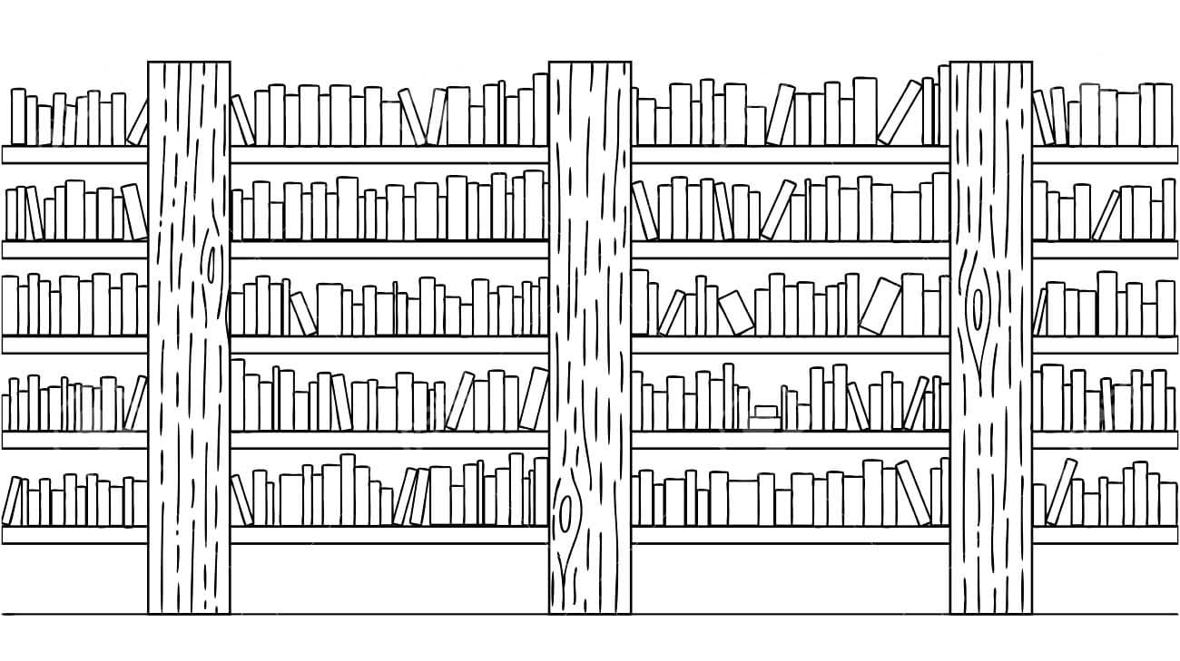 Dibujos de Dibujos Biblioteca imprimible gratis para colorear