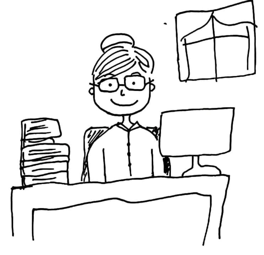 Dibujos de Dibujos Biblioteca muy fácil para colorear