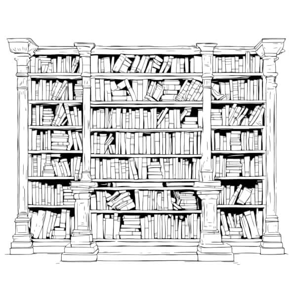 Dibujos de Dibujos de Biblioteca 4 para colorear