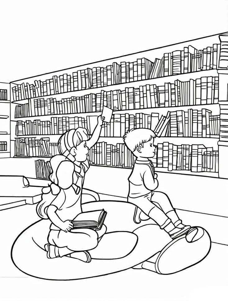 Dibujos de Dibujos de Biblioteca 5 para colorear