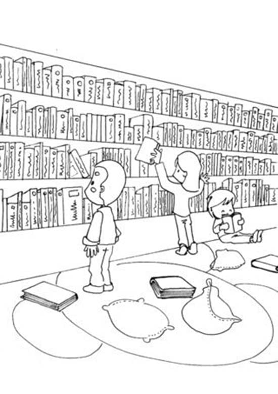 Dibujos de Dibujos de Biblioteca 6 para colorear