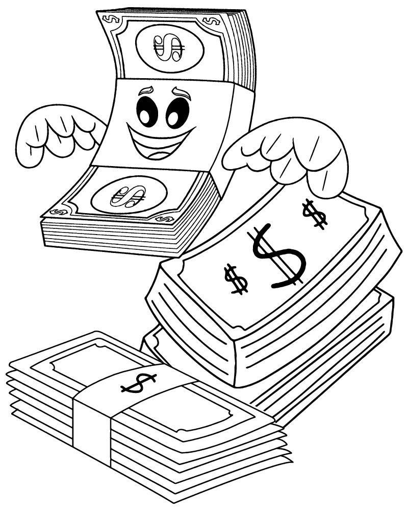 Dibujos de Dinero 2 para colorear