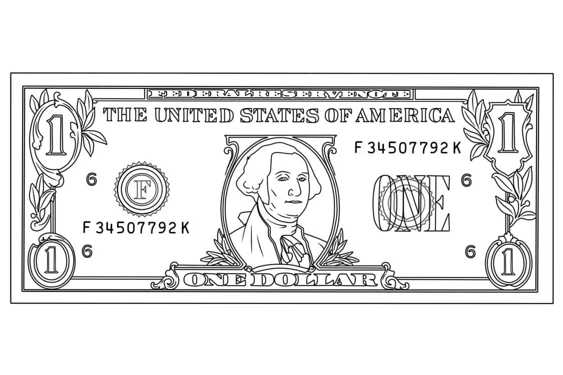 Dibujos de Dinero básico gratis para colorear