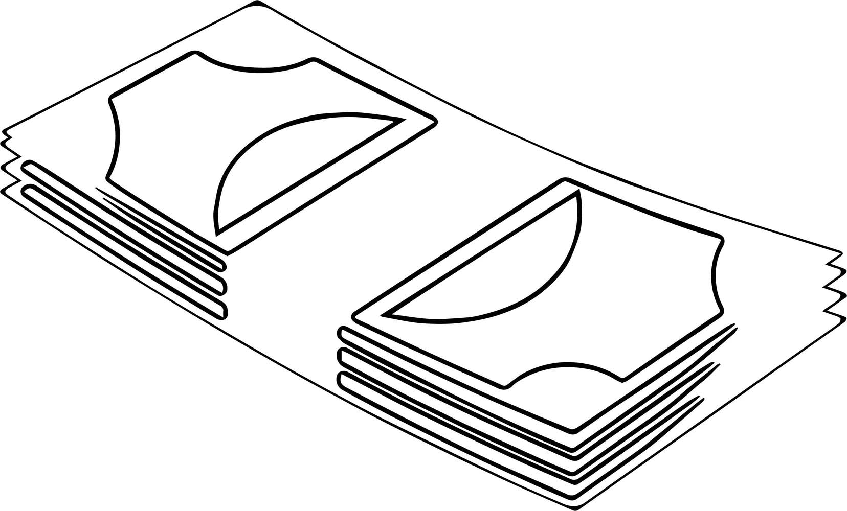 Dibujos de Dinero sencillo para colorear