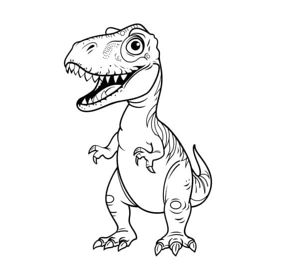 Dinosaurio 1 para colorir