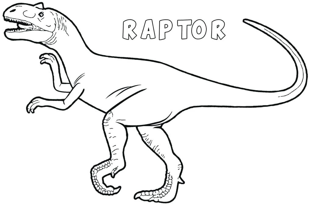 Dinosaurio Velociraptor para colorir