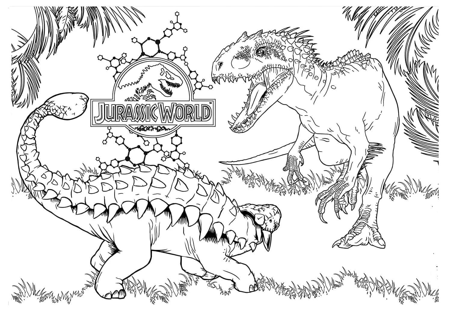 Dibujos de Dinosaurios del Jurassic World para colorear