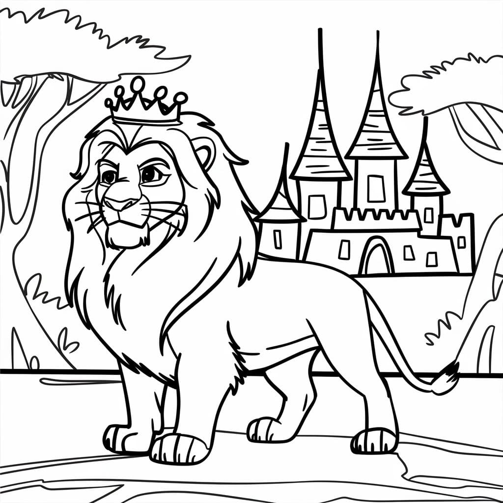 Dibujos de Disney El Rey León para colorear