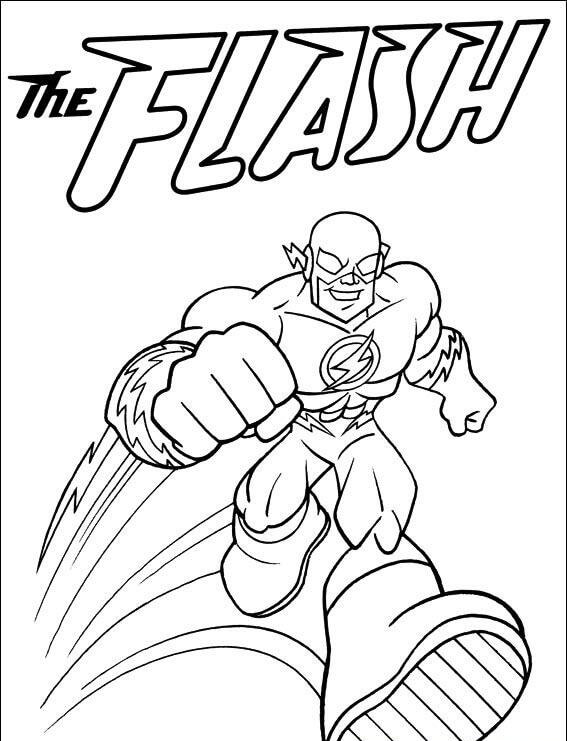 Divertido el Flash para colorir