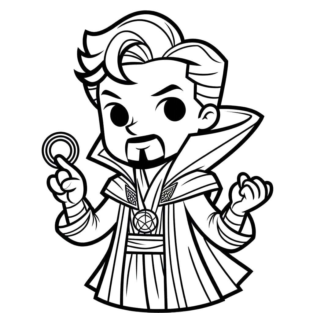 Dibujos de Doctor Strange para niños para colorear