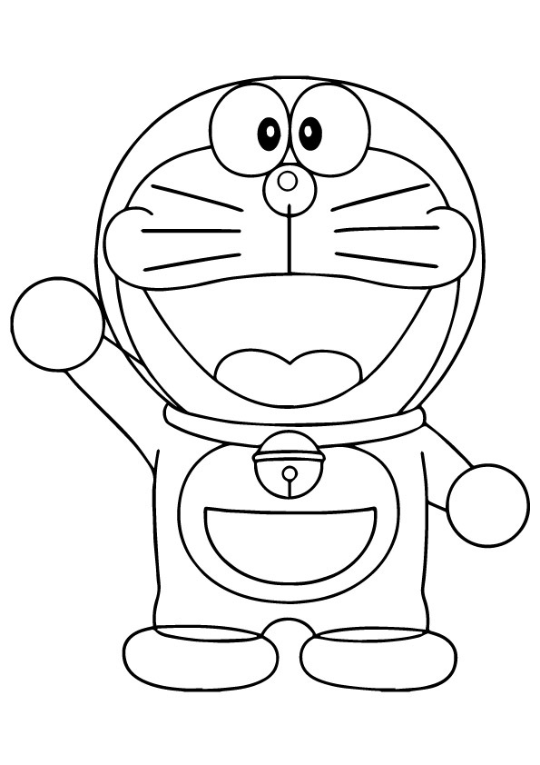 Doraemon Robot para colorir