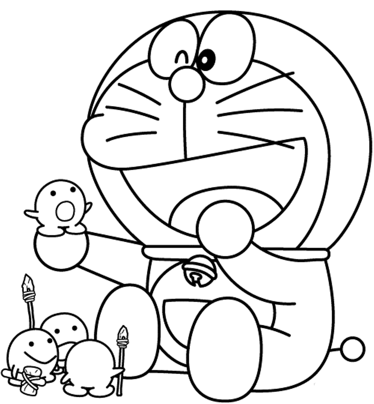 Dibujos de Doraemon Y Sus Juguetes para colorear