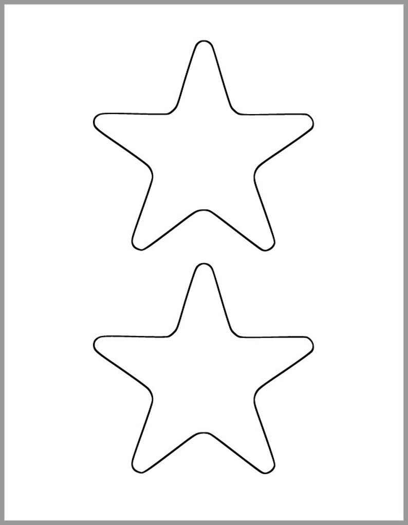 Dibujos de Dos Estrellas para colorear