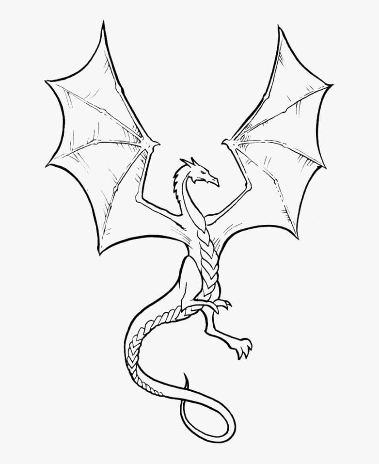 Dragón Skyrim para colorir
