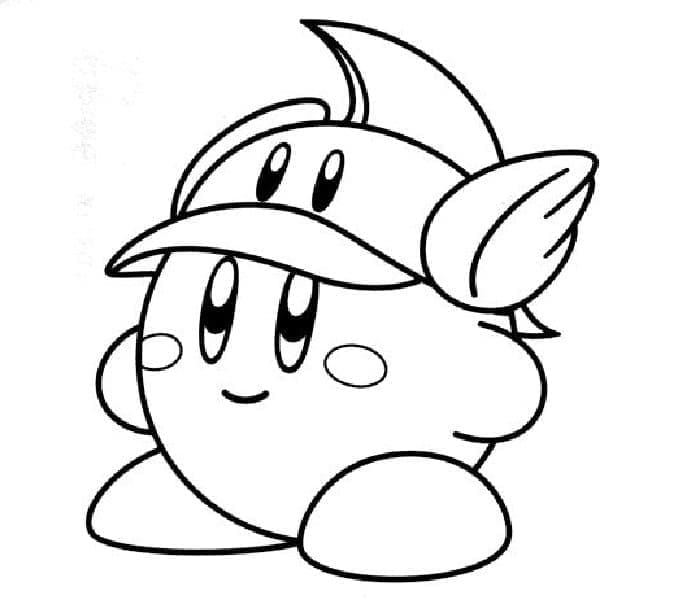 Dibujos de El adorable Kirby para colorear