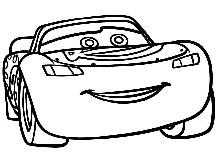 El asombroso Rayo McQueen para colorir