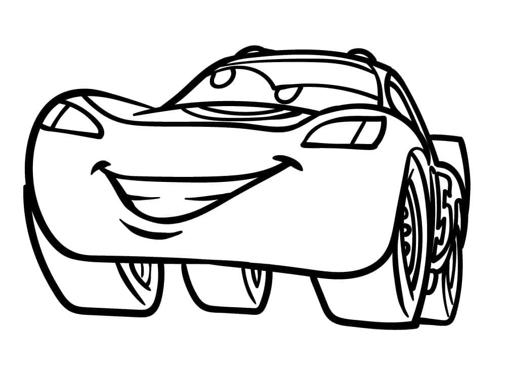 El genial Rayo McQueen para colorir