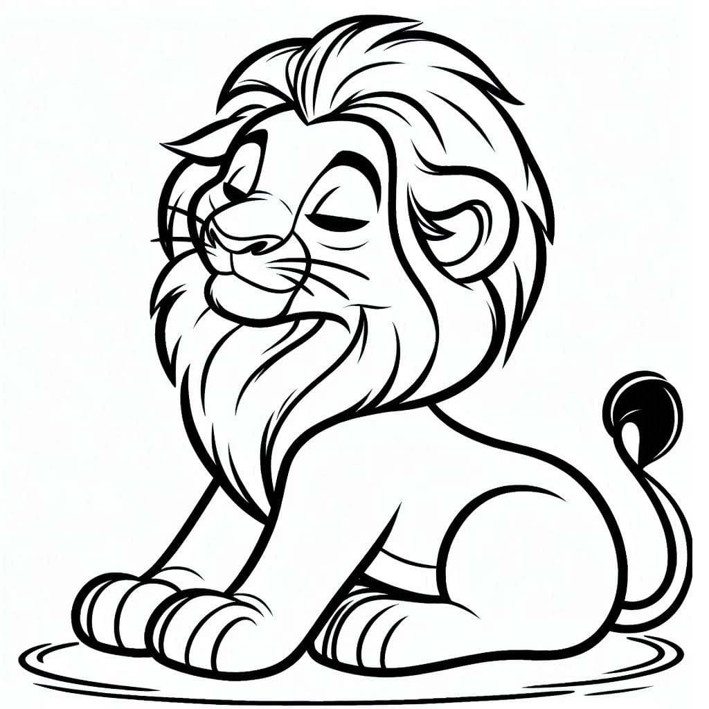 Dibujos de El Rey León 5 para colorear