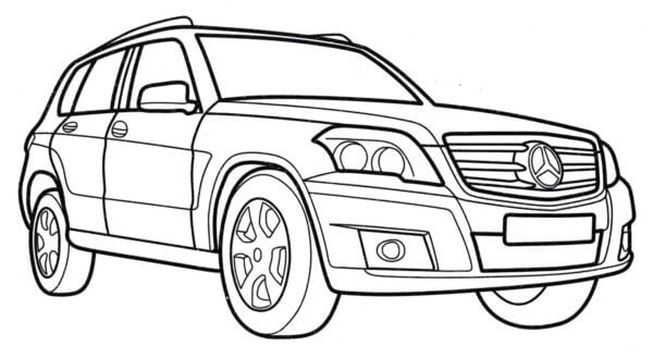 Dibujos de El SUV Todoterreno Ágil para colorear